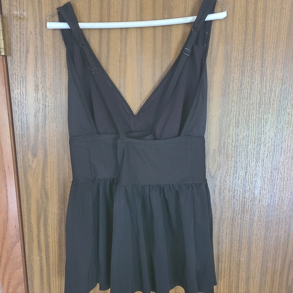Adore Me Black Adjustable StrapTankini Swim Top in Size 3X - Picture 2 of 6